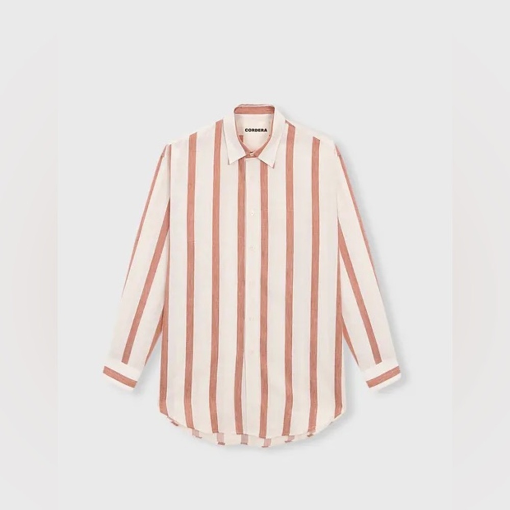 Cordera Wide Stripes Shirt - Adobe